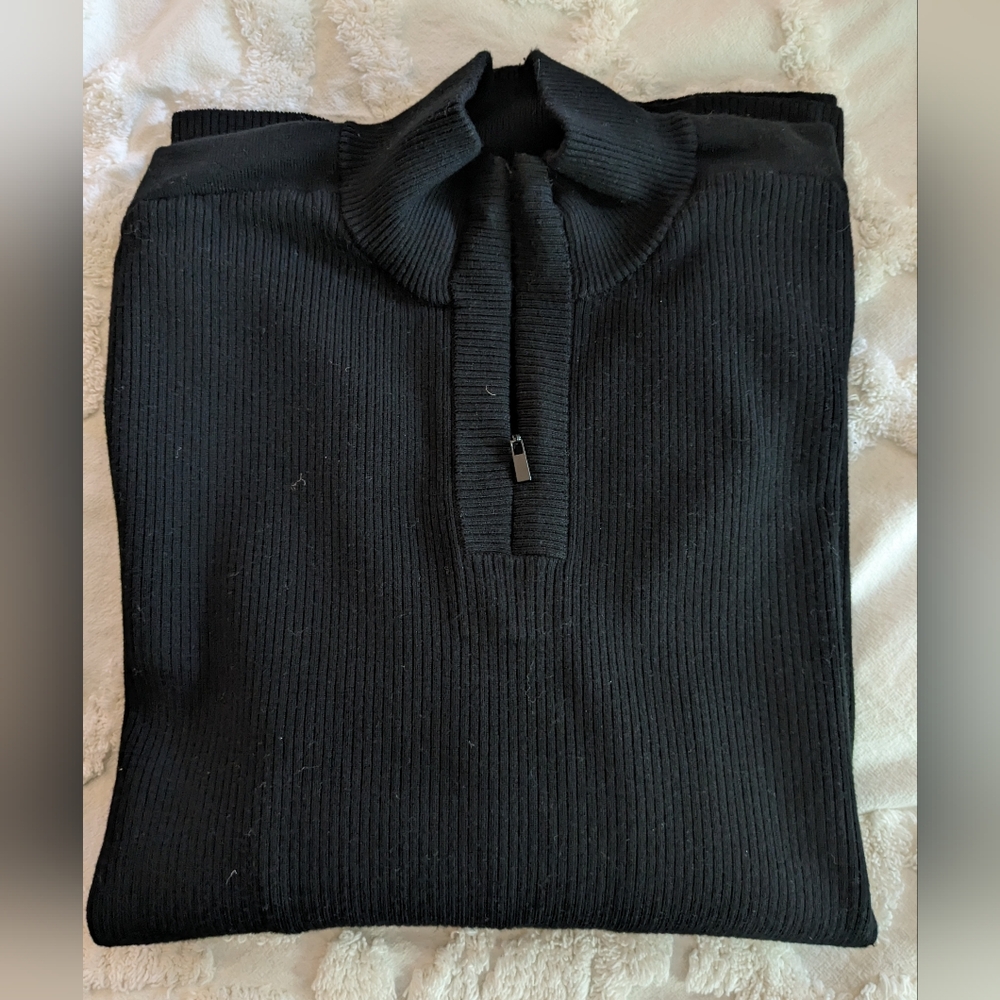 Claiborne ,1/4  zip pullover sweater, Worn Once